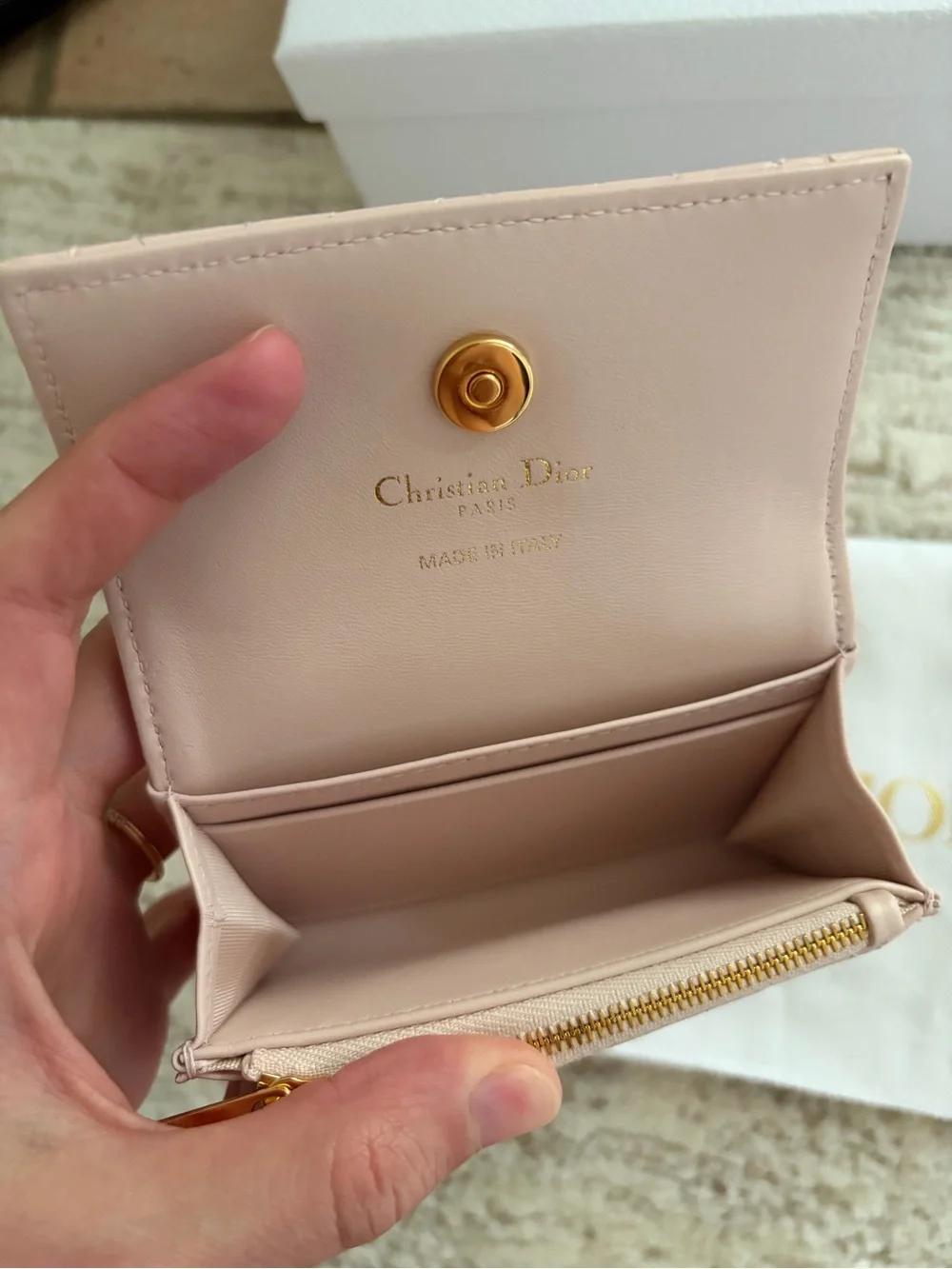 Christian Dior Jolie Glycine Wallet Powder Pink